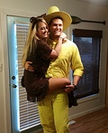 Curious George and the Man in the Yellow Hat Costume