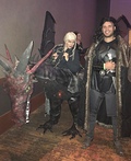 Daenerys riding Dragon & Jon Snow Costume