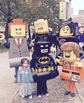 Homemade Lego Family Costume