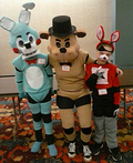 Freddy Fazbear, Toy Bonnie and Foxy the Pirate Costume