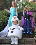 Frozen Elsa, Anna & Olaf Costume