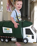 green garbage truck costume
