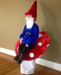 Gnome Sitting on a Toadstool Costume