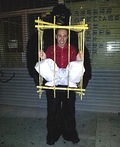 Gorilla Man in a Cage Costume
