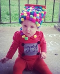 toddler bubble gum machine costume