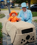 Harry, Lloyd & the Dog Mobile Costume