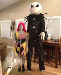 Jack Skellington and Sally Couples Costume