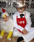 Colonel Sanders and his Bucket of Chicken Costume | Best DIY Costumes