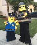 Lego Policeman and Criminal Mini Figures Costume