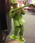 Life Size Plastic Army Man Costume