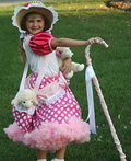 Little Bo Peep and her Little Sheep Costume Idea for Kids