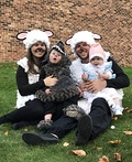 Little Bo Peep, her Sheep, and the Big Bad Wolf Costume