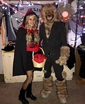 Adult Couple Little Red Riding Hood and the Big Bad Wolf Costume