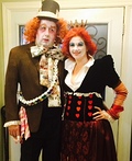 Mad Hatter and Queen of Hearts Costume