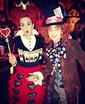 Mad Hatter and Queen of Hearts Costume