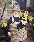 Mama Beehive and Baby Bee Costume