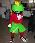 Homemade Marvin the Martian costume