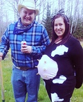 Maternity Cow & Farmer Costume