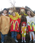French Fries and Ketchup Packet from McDonalds Halloween Costume | DIY ...