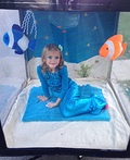 Mermaid in Aquarium Costume