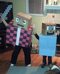 Minecraft Steve Costume DIY - Photo 4/5