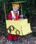 Bulldozer DIY Halloween Costume for Boys