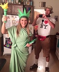 NYC Tourist and Statue of Liberty Costume