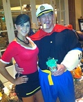 Olive Oyl and Popeye Costume