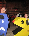 Pac Man and Blue Ghost Costume