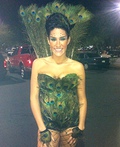 Peacock Showgirl Homemade Halloween Costume | How-To Instructions ...