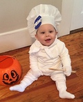 Pillsbury Doughboy & the Baker - Baby Halloween Costume Ideas