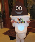 Poop Emoji with Toilet Costume