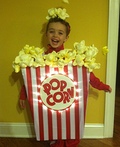 Homemade Baby Popcorn Costume