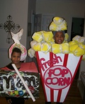 Popcorn and M&M's Costume