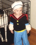 Popeye the Sailor Man DIY Baby Costume