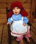 Cute Raggedy Ann Baby Costume