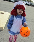 Raggedy Ann Costume for a Baby | No-Sew DIY Costumes - Photo 4/4