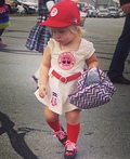 Rockford Peach Baseball Player Costume