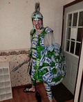 Coors Light Spartan Knight - Halloween Costume Made of Beer Cans!