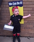 infant rosie the riveter costume