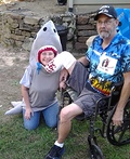 Shark and Victim Costume