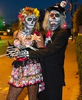 Sugar Skull Couple Costume