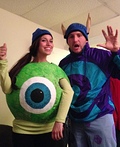 Monsters Inc. Sulley and Boo Homemade Halloween Costumes - Photo 4/4