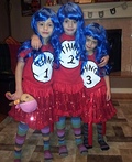 Homemade Thing 1 & Thing 2 Costumes for Girls