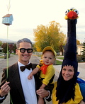 Up: Mr. Fredrickson, Kevin, and Russel Costume