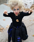 Ursula The Sea Witch Costume for Girls - Photo 3/4