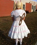 Homemade Wind Up Doll Costume