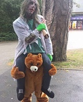 Zombie riding a Bear Costume