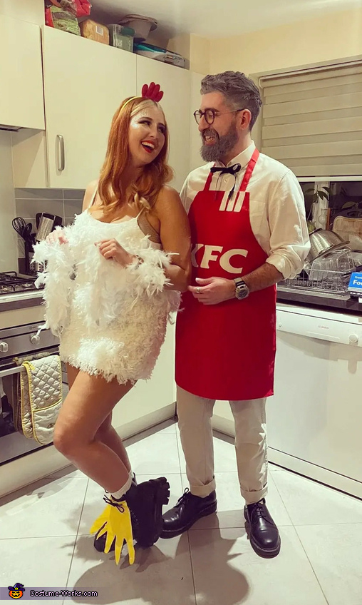 Colonel Sanders and his Chicken Costume