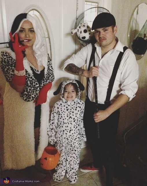 Cruella Family Costume - 101 Dalmatians Family Costume